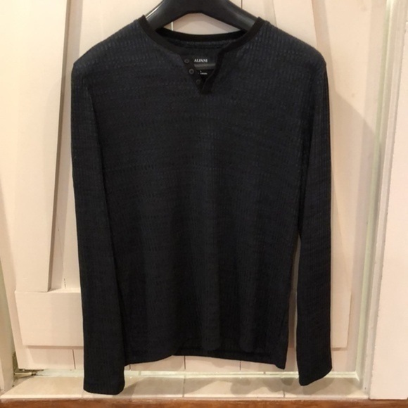 Alfani Men’s textured stretch Henley sweater - Picture 3 of 7
